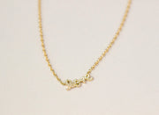 Love Pave Diamond Pendant Necklace | 14K Yellow Gold