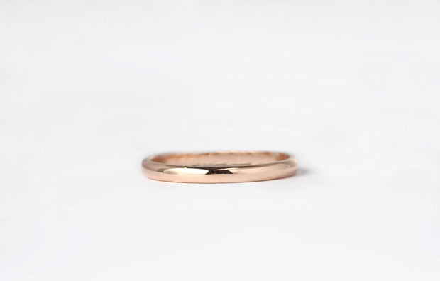 Classic Rose Gold Band | 14K Rose Gold