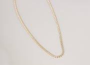 Diamond Tennis Necklace | 14K Yellow Gold