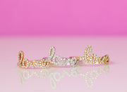 Cursive Love Diamond Ring | 18K Rose Gold