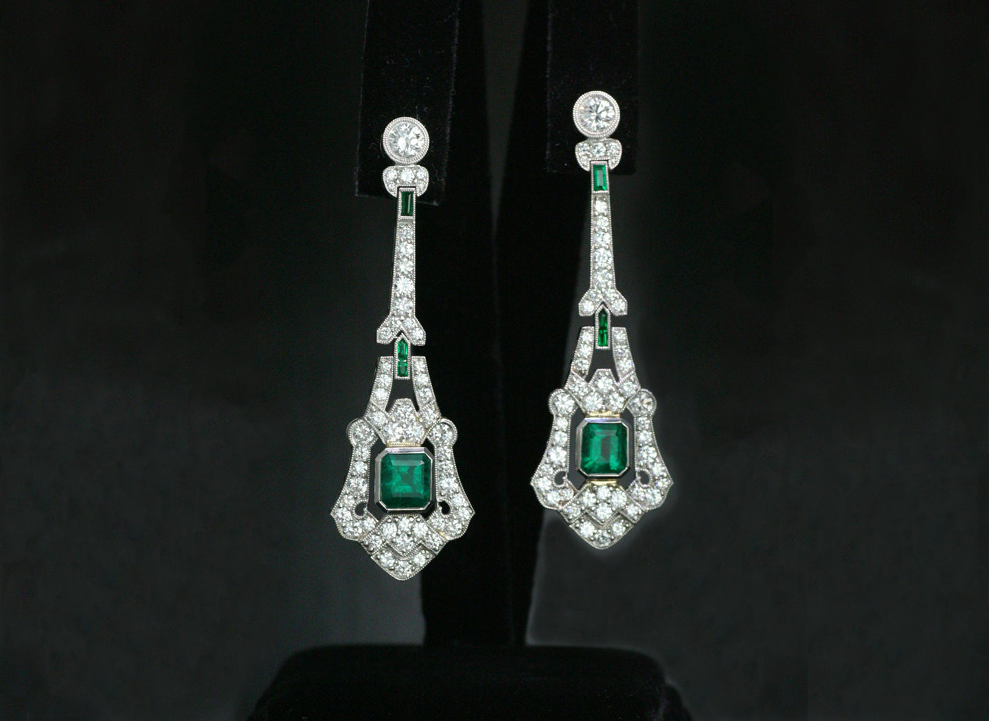 Louis Vuitton tourmaline and diamond one of a kind Conquêtes earrings.