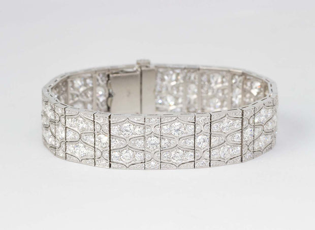Art Deco Sapphire & Old European Cut Diamond Platinum Bracelet - Hawaii  Estate & Jewelry Buyers