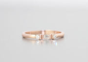 Minimal Baguette and Round Diamond Band | Channel Set