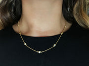 Diamonds On A String Yellow Gold 18''