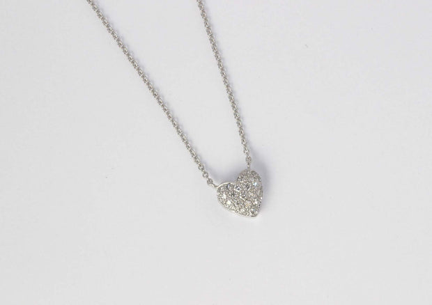 18K White Gold Small Signature Heart Pendant 001-165-01206, Koerbers Fine  Jewelry Inc