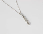 Graduated Brilliant Diamond Pendant Necklace | 18K White Gold