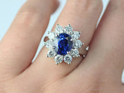 Sapphire And Diamond Ring