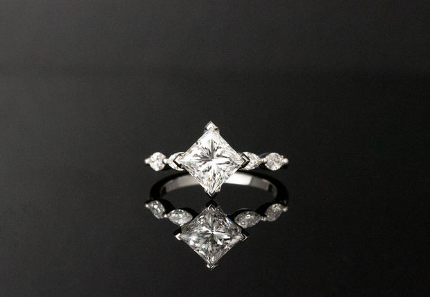 Princess and Marquise Cut Ring